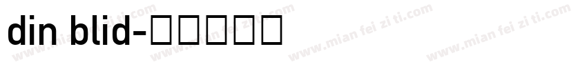din blid字体转换